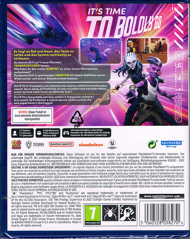 Star Trek Prodigy: Supernova Rueckseite