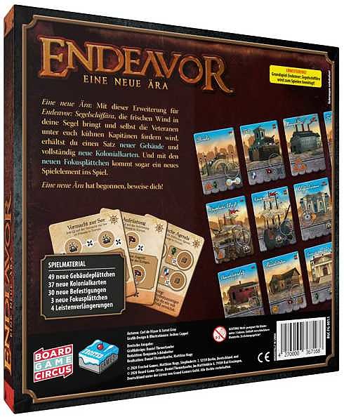 Endeavor: Eine neue Ära Rueckseite