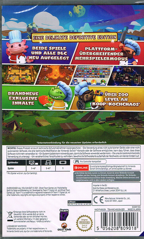 Overcooked - All you can Eat Edition Rueckseite