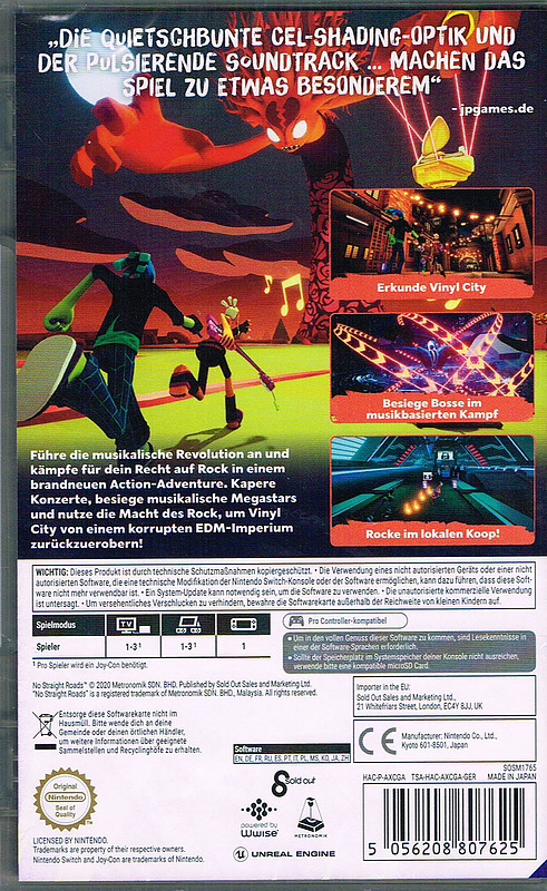 No Straight Roads Rueckseite