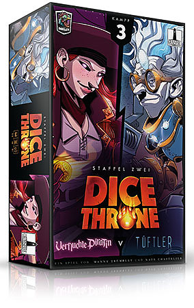Dice Throne: Verfluchte Piratin vs. Tüftler Cover
