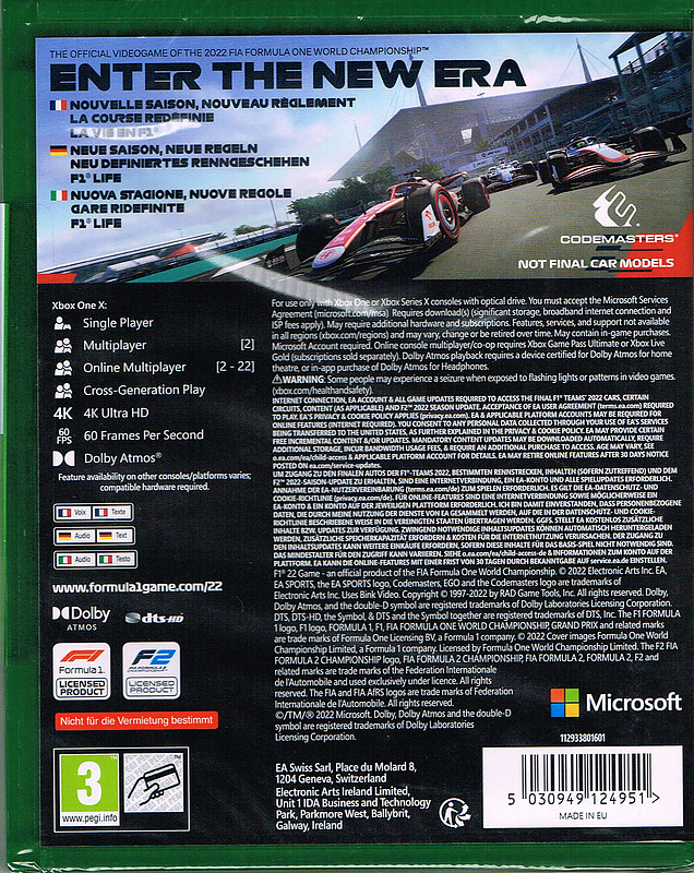 F1 2022 (AT-PEGI) Rueckseite