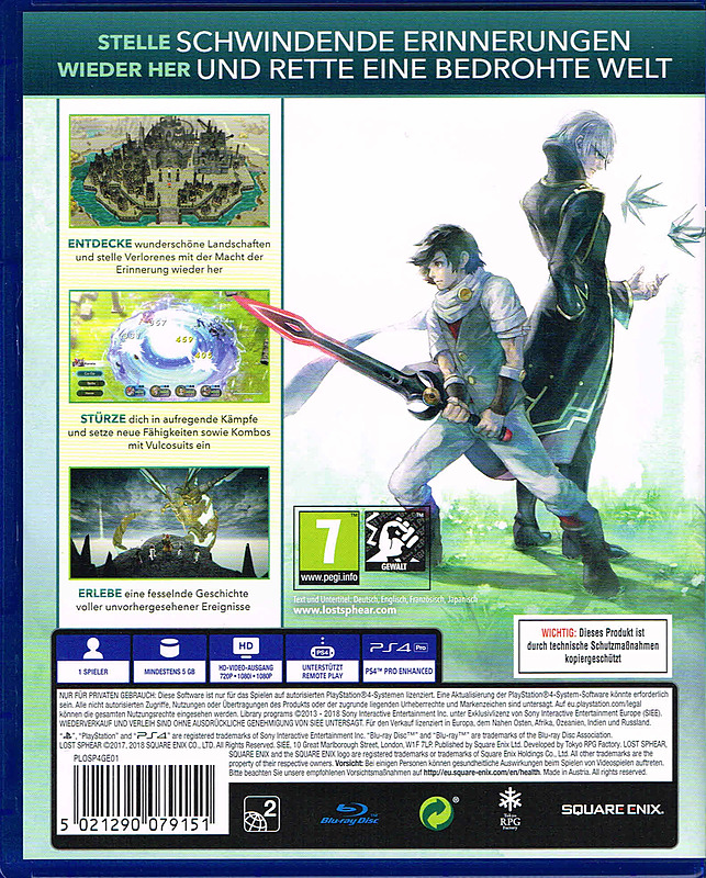 Lost Sphear Rueckseite