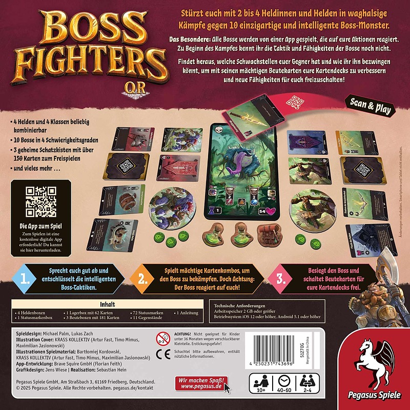 Boss Fighters QR Rueckseite