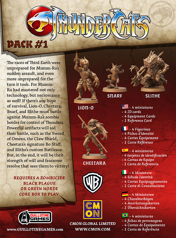 Zombicide: Thundercats Pack 1 Rueckseite