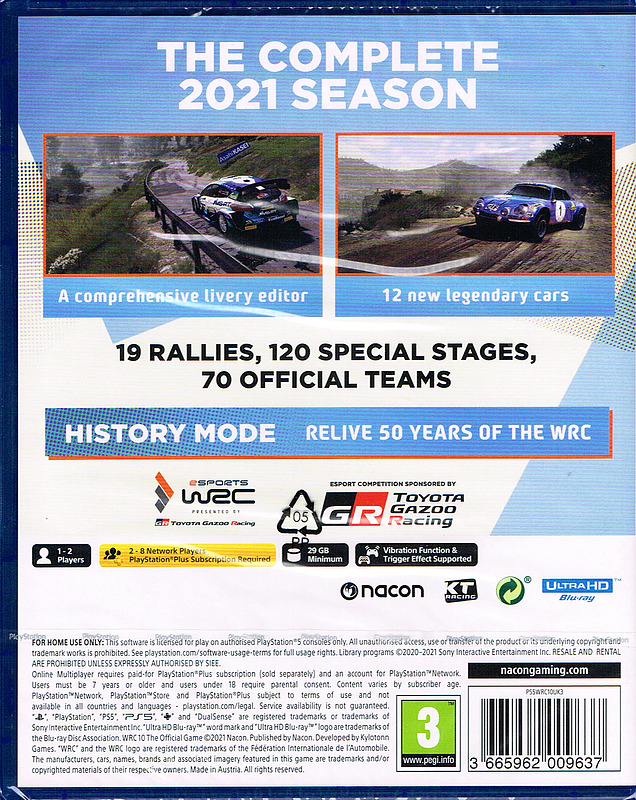 WRC 10 (PEGI) Rueckseite