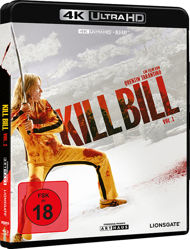 Kill Bill: Volume 1 4K-UHD + Blu-ray Cover