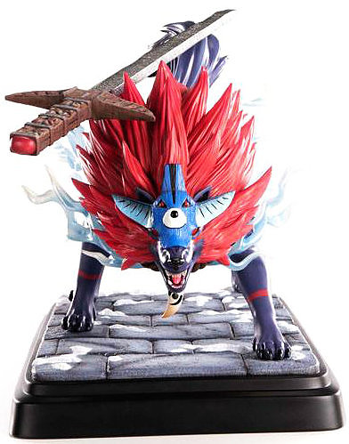 Okami Statue Oki (Wolf Form) Rueckseite