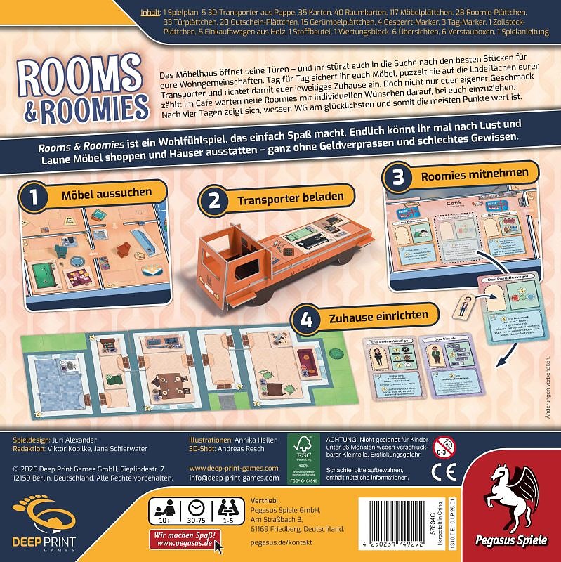 Rooms and Roomies Rueckseite