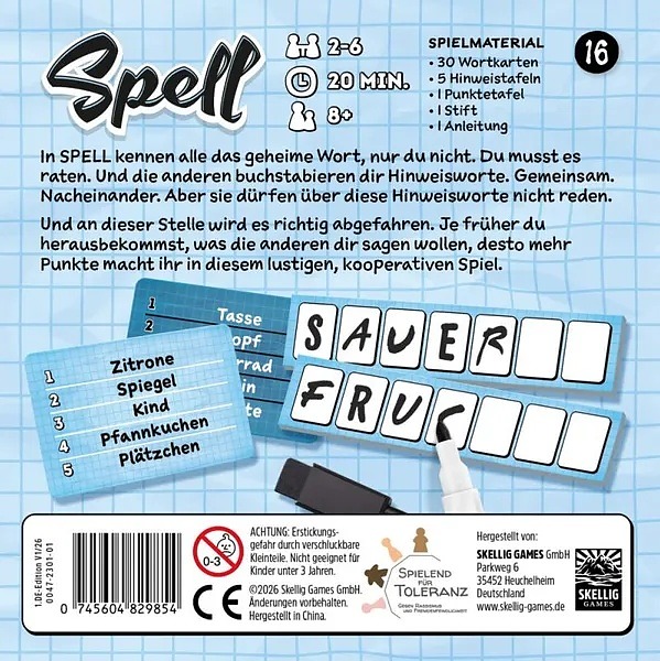 Spell Rueckseite