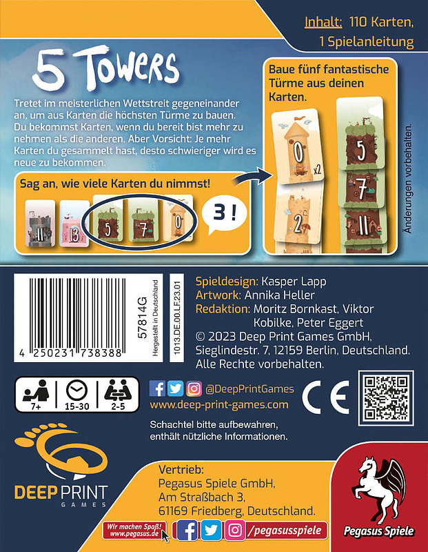 5 Towers Rueckseite
