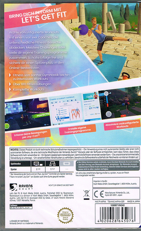 Let's Get Fit Rueckseite