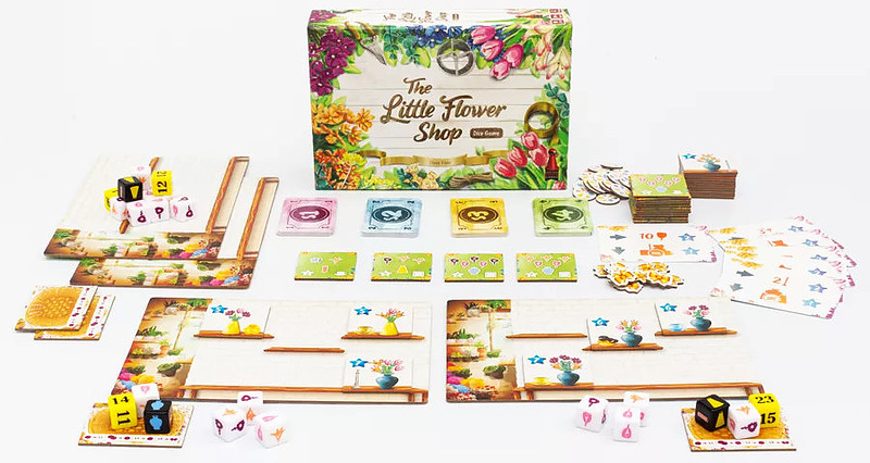The Little Flower Shop Dice Game (Englisch) Rueckseite