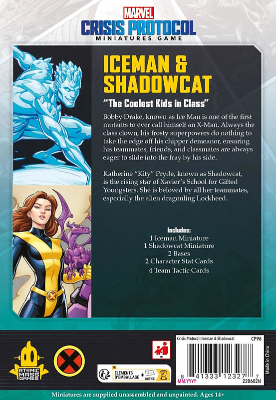 Marvel Crisis Pro: Iceman & Shadowcat Rueckseite