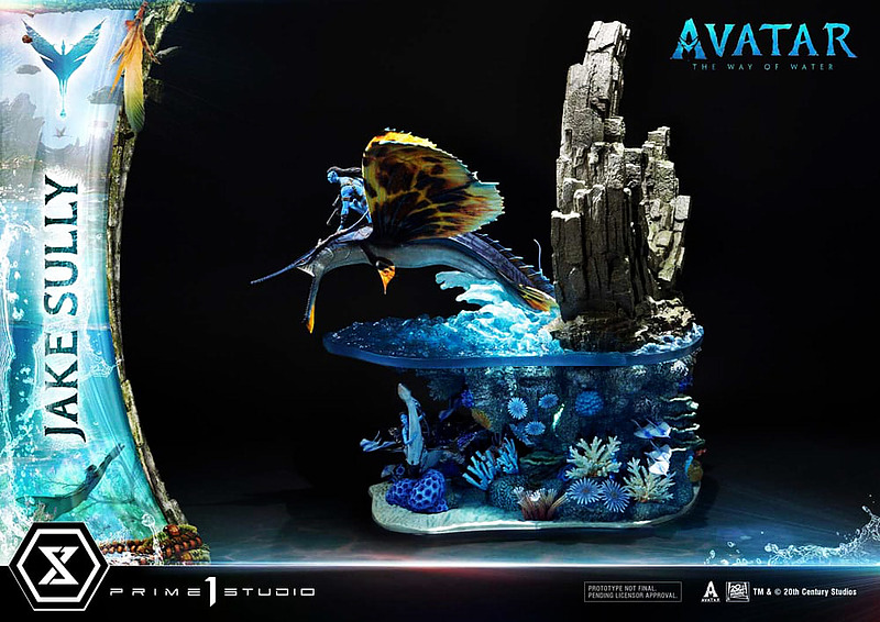 Avatar Way of Water Statue Jake Sully Rueckseite