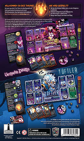 Dice Throne: Verfluchte Piratin vs. Tüftler Rueckseite Dice Throne: Verfluchte Piratin vs. Tüftler Rueckseite
