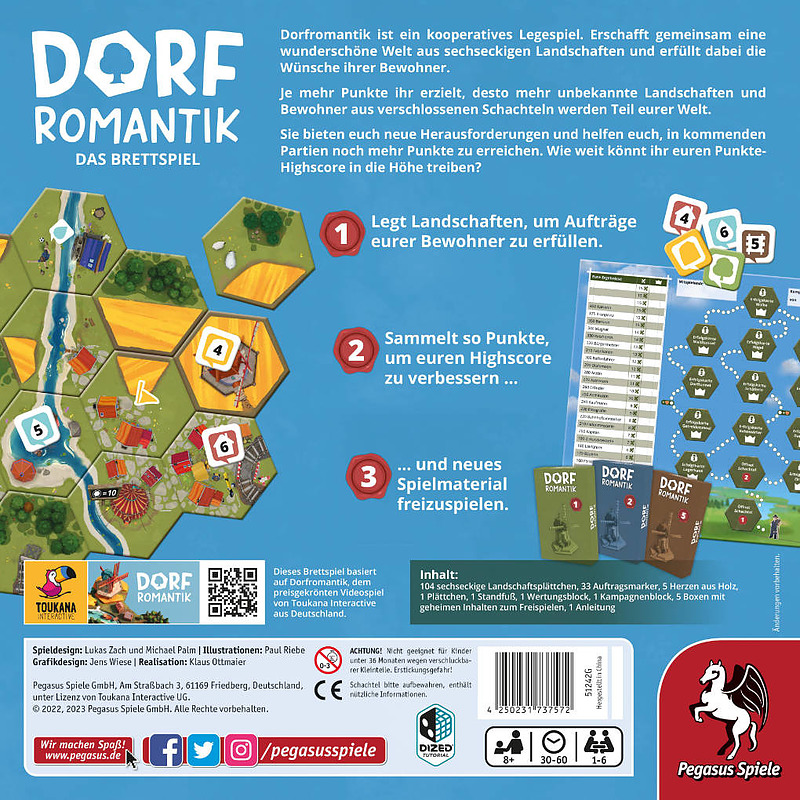 Dorfromantik inkl. Große Mühle Rueckseite