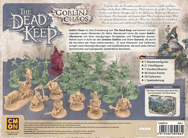 The Dead Keep: Goblin Chaos (Deluxe) Rueckseite