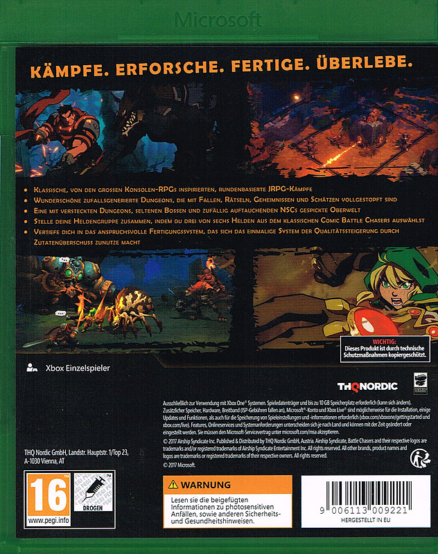 Battle Chasers: Nightwar Rueckseite