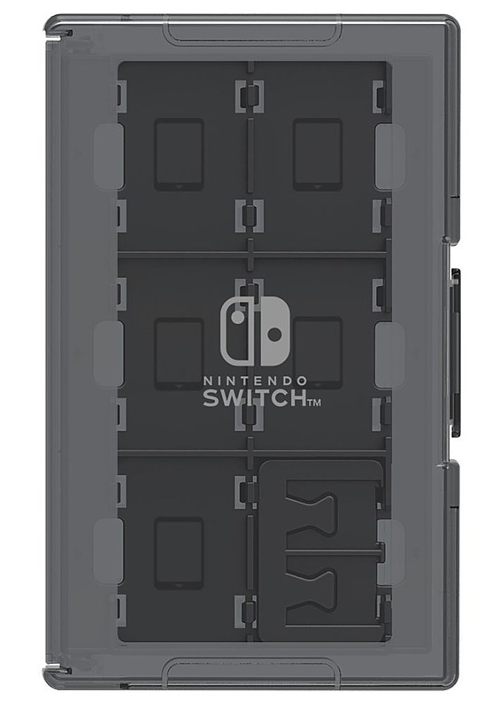 Nintendo Switch HORI Game Card Schutzhülle schwarz Rueckseite