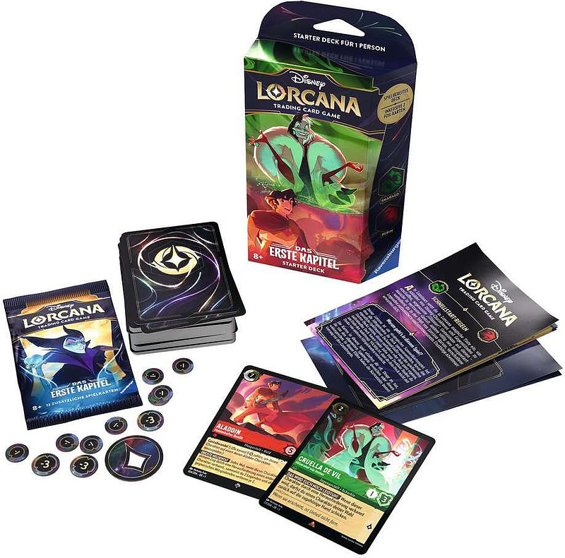 Lorcana Starter Deck Kap. 1 Smaragd und Rubin (DE) Rueckseite
