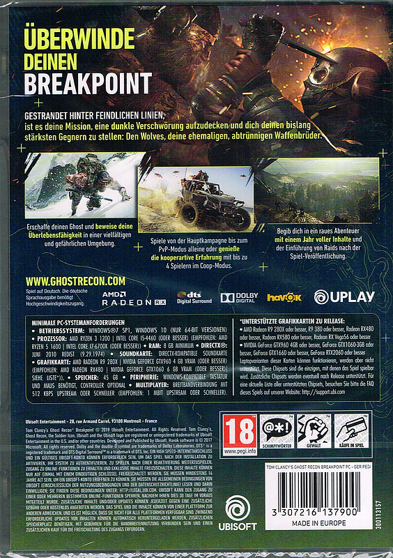 Ghost Recon Breakpoint Rueckseite