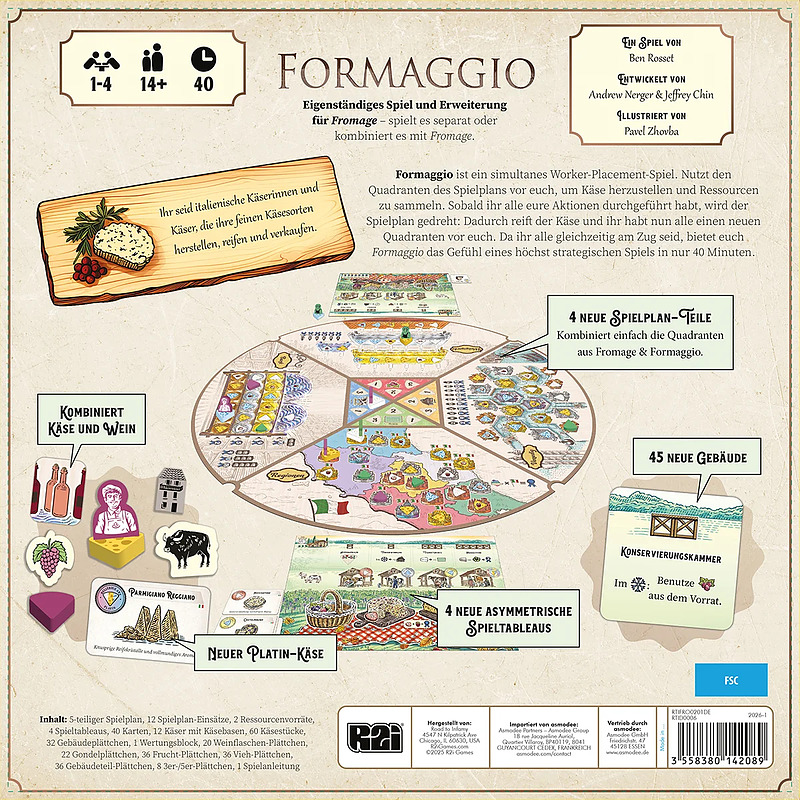 Formaggio Rueckseite