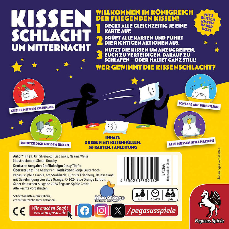Kissenschlacht um Mitternacht Rueckseite