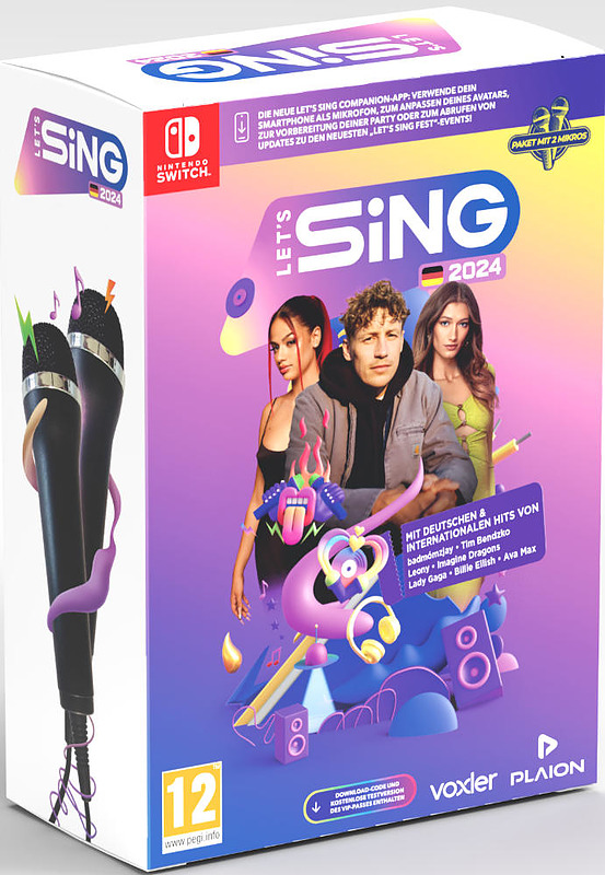 Let's Sing 2024 (AT-PEGI) + 2 Mikrofone Cover