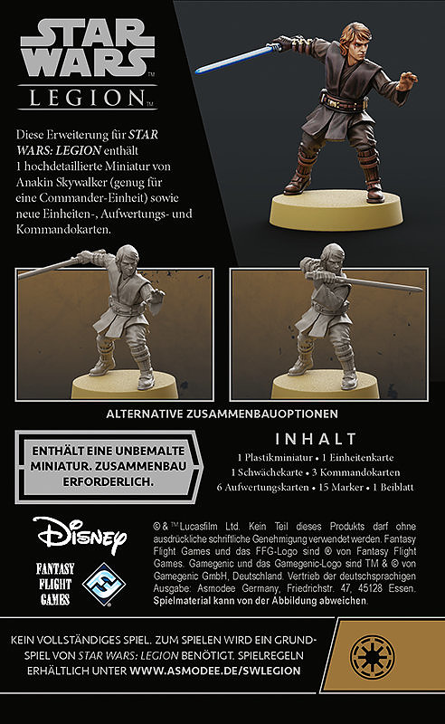 Star Wars: Legion - Anakin Skywalker Rueckseite