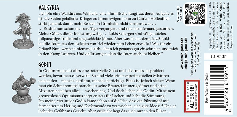 Fate: Valkyria & Godin Rueckseite