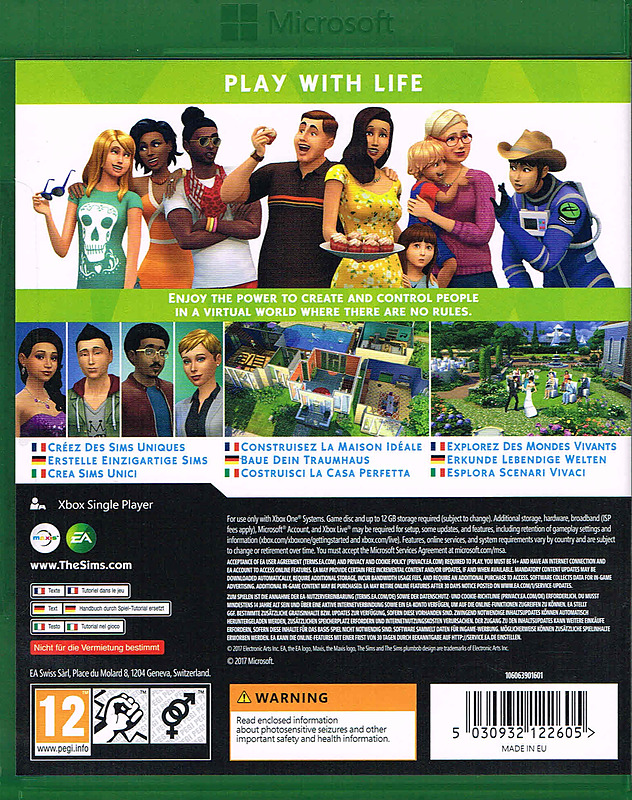 Die Sims 4 (AT-PEGI) Rueckseite