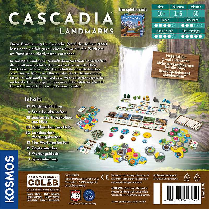Cascadia - Landmarks Rueckseite