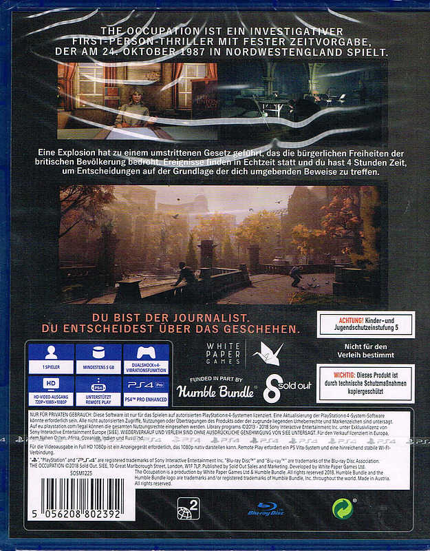 The Occupation Rueckseite