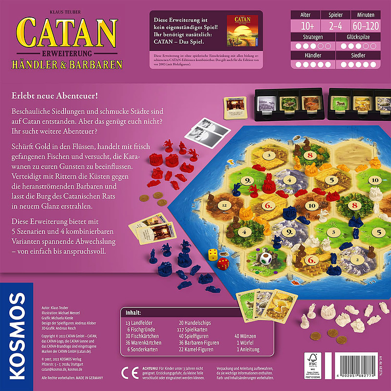 Catan - Händler und Barbaren NEU Rueckseite Catan - Händler und Barbaren NEU Rueckseite