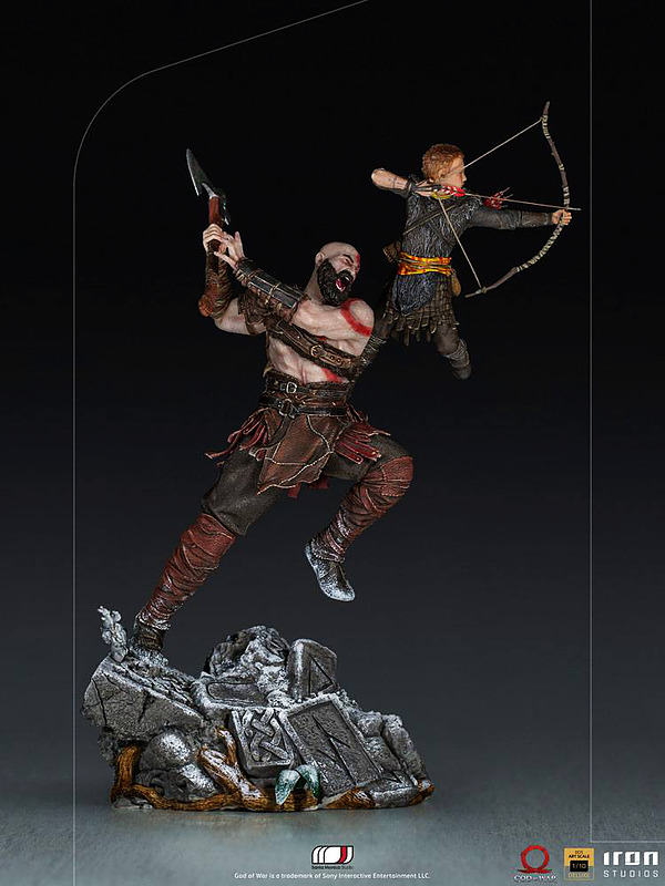 God of War Statue 1/10 Kratos & Atreus Rueckseite