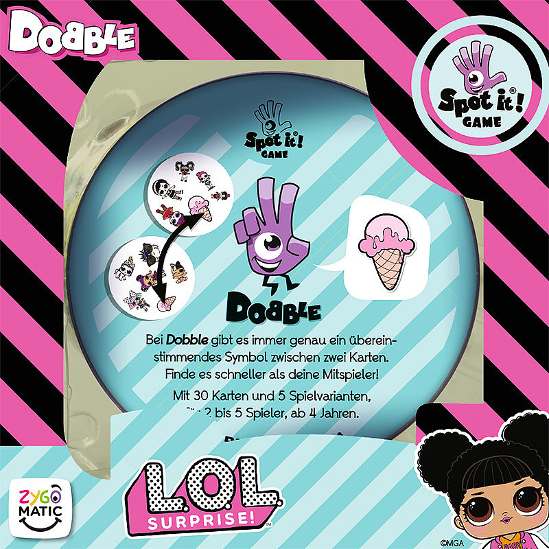 Dobble L.O.L. Surprise! Rueckseite