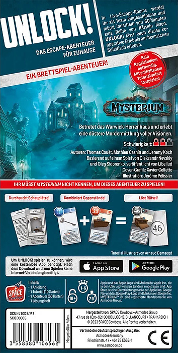 Unlock! Game Adventures: Mysterium Rueckseite