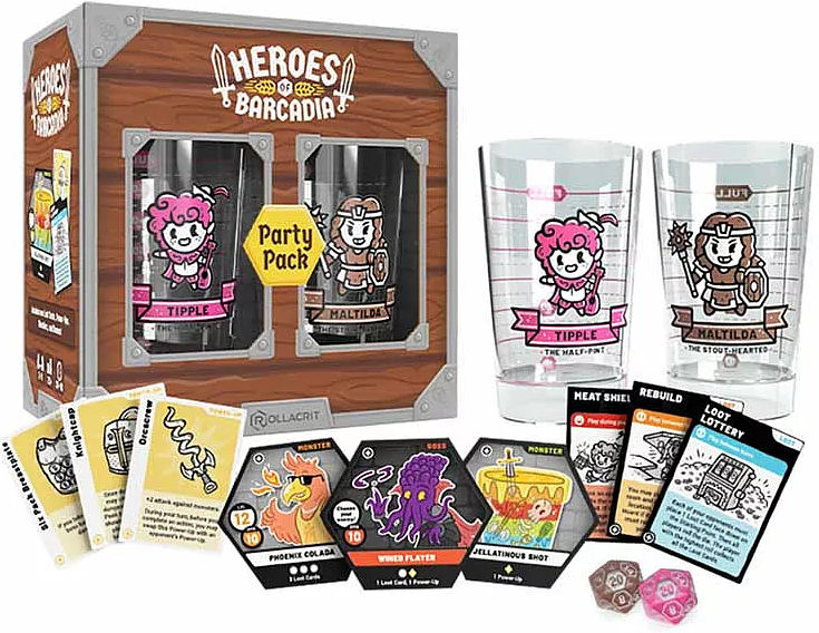 Heroes of Barcadia Party Pack (Englisch) Rueckseite