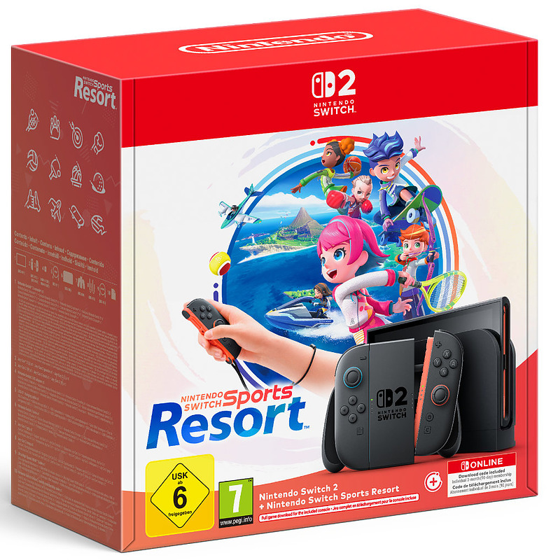 Nintendo Switch 2 + Nintendo Switch Sports Resort Cover