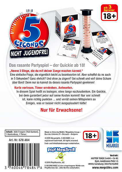 5 Seconds - Nicht jugendfrei Rueckseite