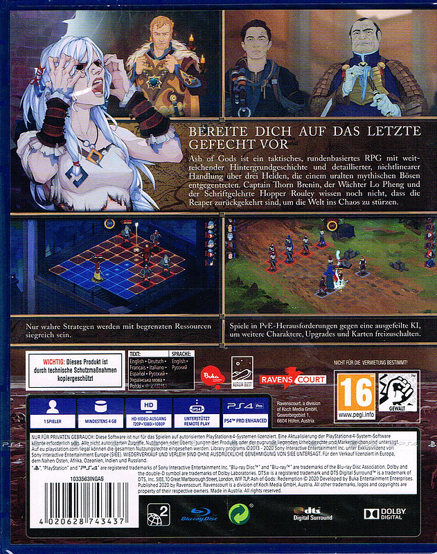 Ash of Gods: Redemption Rueckseite