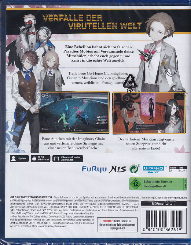 The Caligula Effect: Overdose Rueckseite