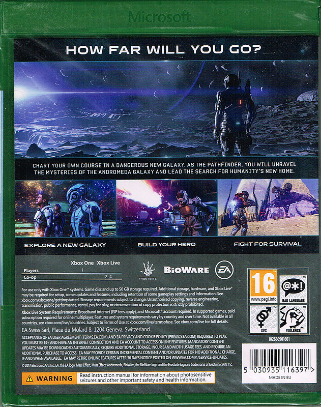 Mass Effect Andromeda (PEGI) Rueckseite