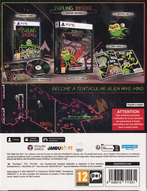 Zapling Bygone Collectors Edition (PEGI) Rueckseite
