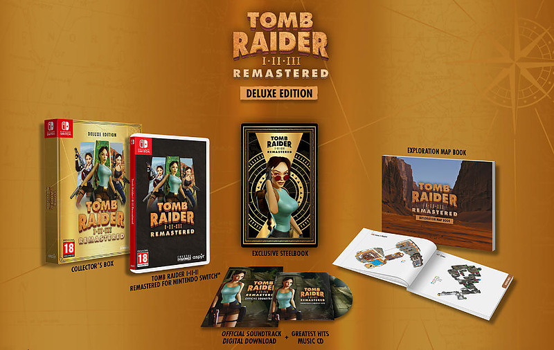 Tomb Raider 1-3 Remastered Collection Deluxe Ed. Rueckseite Tomb Raider 1-3 Remastered Collection Deluxe Ed. Rueckseite