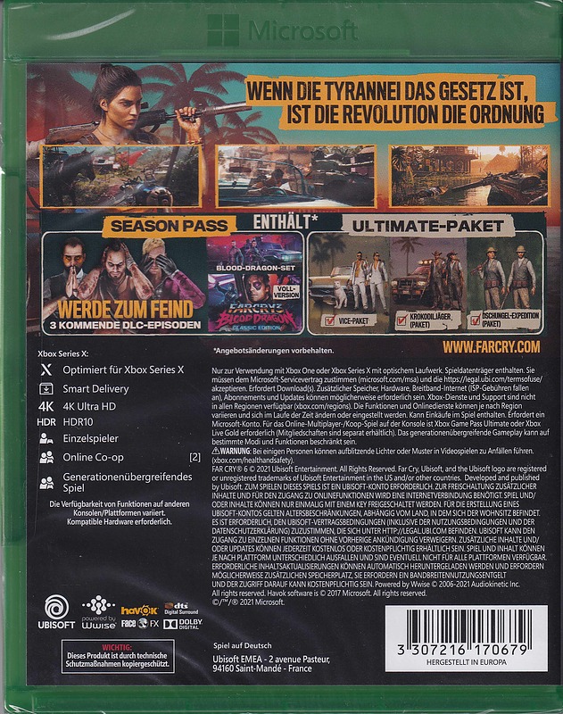 Far Cry 6 Ultimate (AT-PEGI) Rueckseite