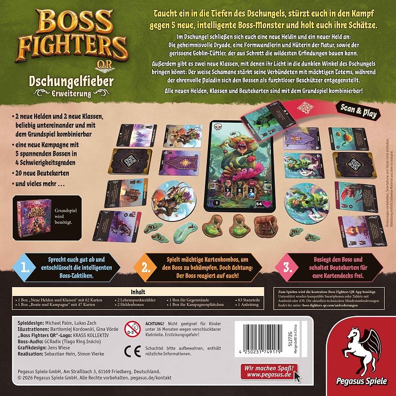 Boss Fighters QR - Dschungelfieber Rueckseite