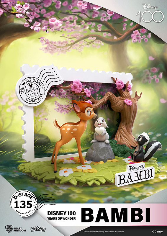 Disney 100th Anniversary D-Stage PVC Diorama Bambi Rueckseite