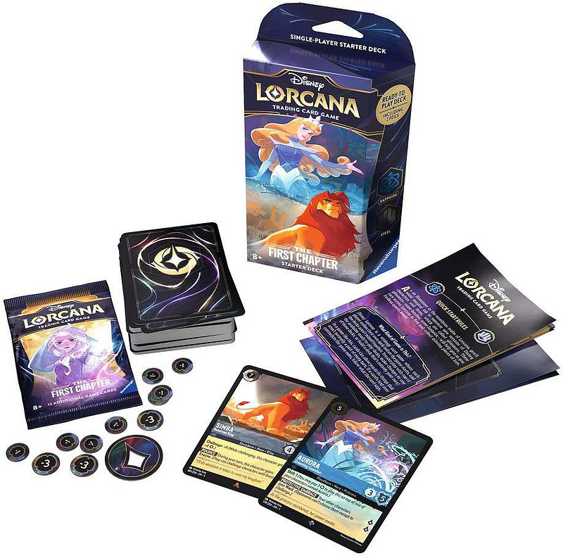 Lorcana Starter Deck Kap. 1 Saphire and Steel (EN) Rueckseite